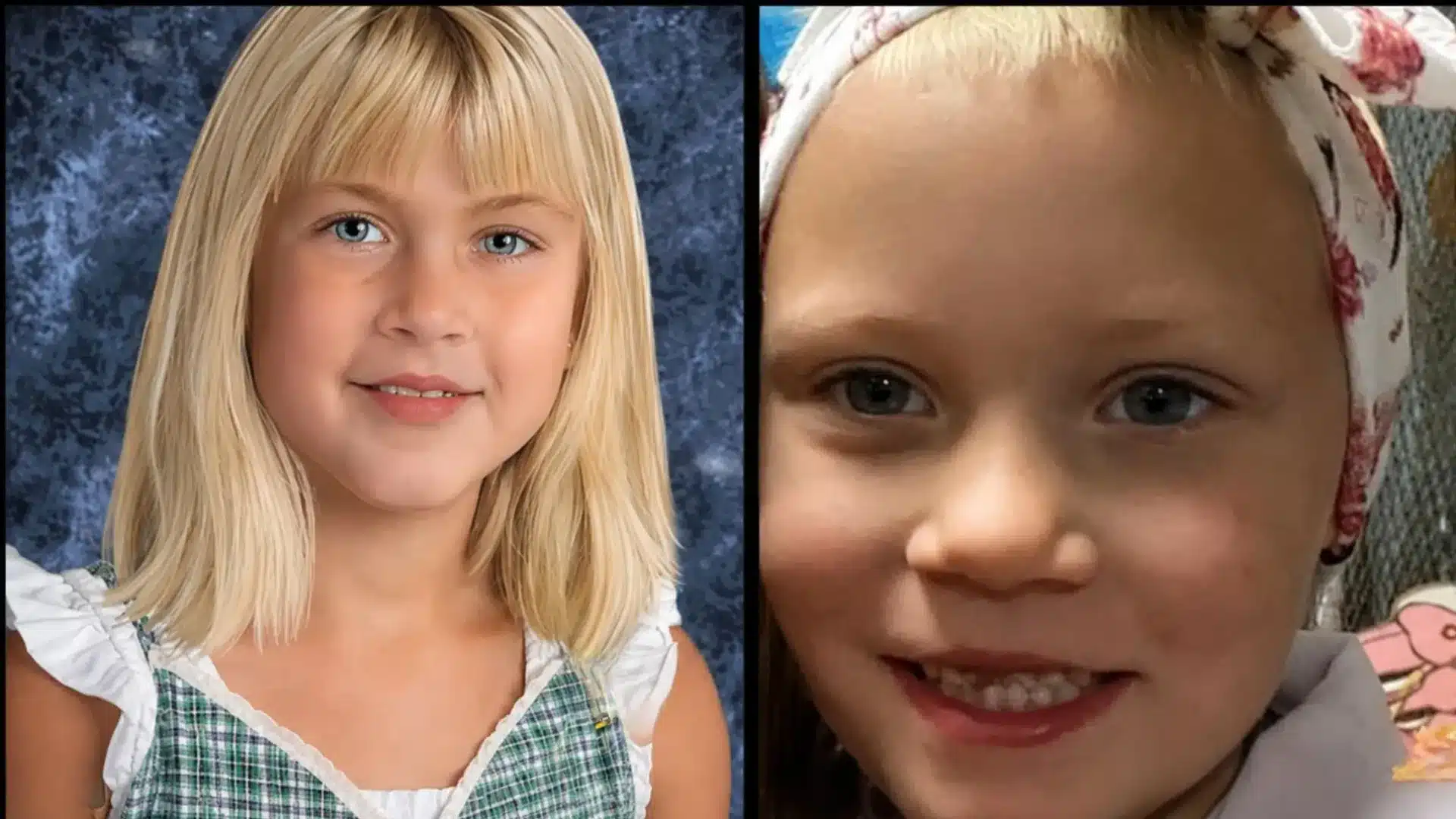 Summer Wells smiling in side by side photos shared during the ongoing missing child investigation
