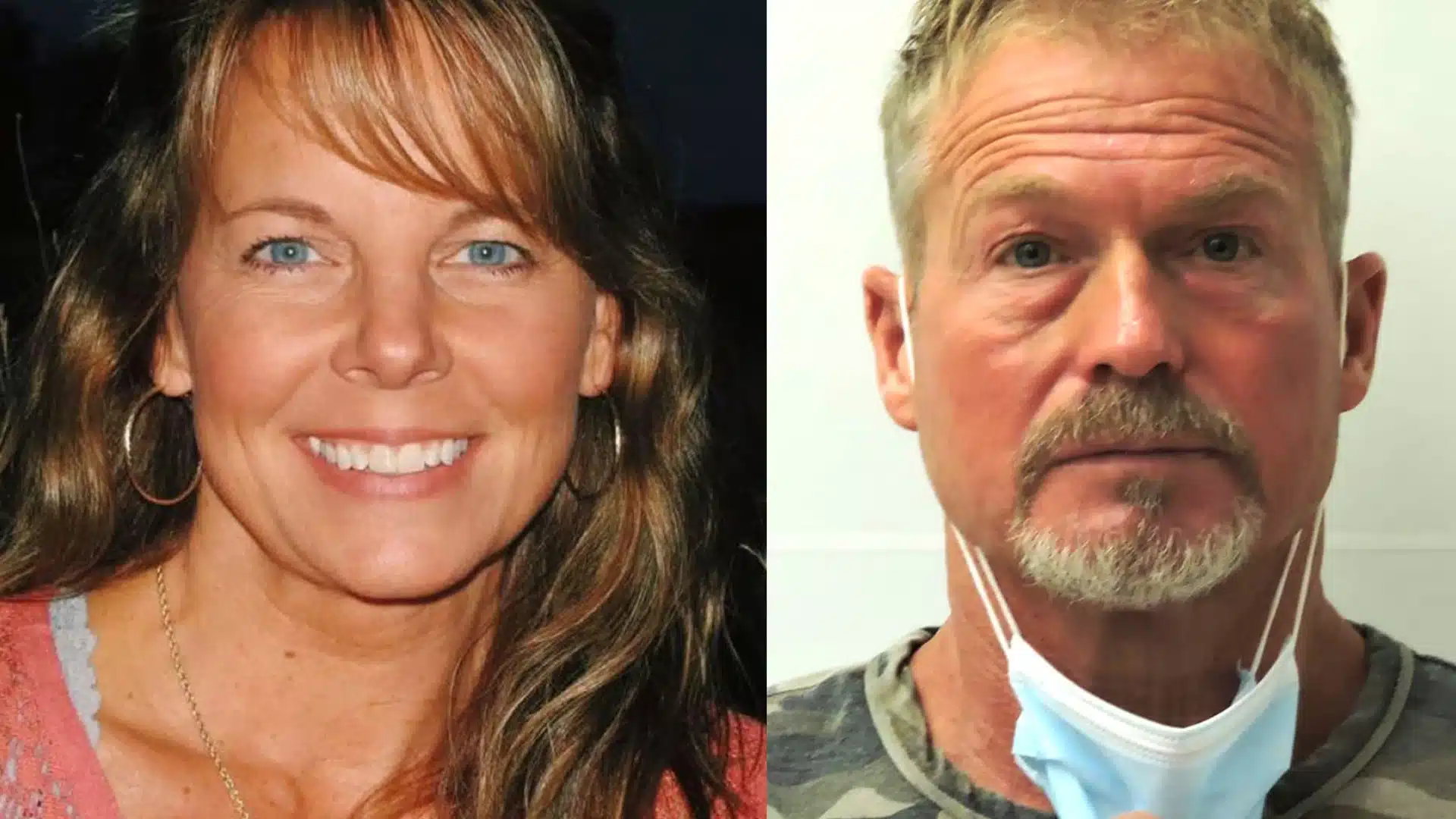 Suzanne Morphew beside Barry Morphew in a side-by-side case-related image.